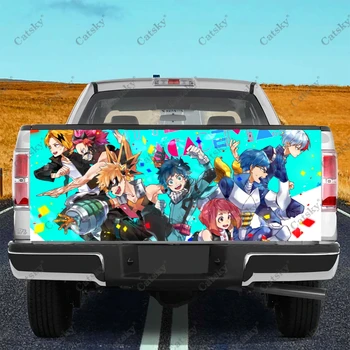 My Hero Academia Truck Tailgate Wrap Professional Grade Material Universal Fit for Full Size Trucks Weatherproof & Car Wash Safe