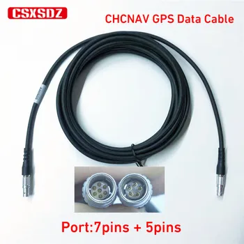NEW CHCNAV GNSS GPS RTK външен кабел за захранване на радио данни, A00909, HuaCe GPS връзка към радио DL5-C1,7Pins към 5Pins