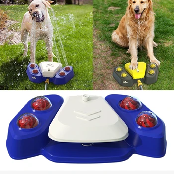 NEW Автоматичен дозатор за вода за кучета Външна подложка за пръскане на домашни любимци за кучета Детски домашни любимци Летни играчки за игра на открито