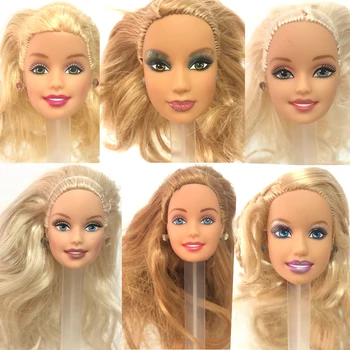 NK Един бр кукла главата с дълга коса за момиче 1/6 кукли Най-добър DIY подарък за момичета 30cm кукла DIY играчки JJ DZ