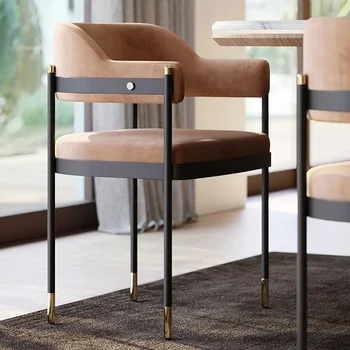 Nordic минималистичен стол за хранене Light луксозен фотьойл офис мобилен стол за хранене модерен дизайнер Silla Comedor библиотека мебели