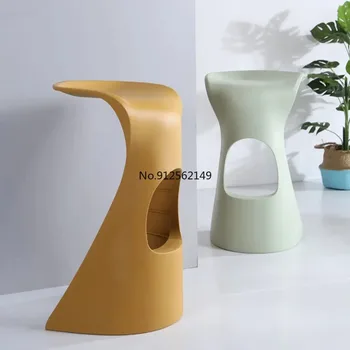 Nordic модерен минималистичен бар стол открит стифиране пластмасова вила открит висок стол за кухня дизайнер sillas para barra