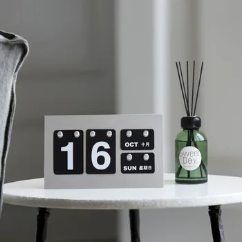 Nordic настолен календар в стил модерен прост литературен художествен творчески календар декорации календар офис бюро декорации