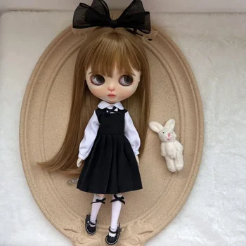 OB22 OB24 Azone кукла рокля Blythe кукла мода черен комплект рокля кукла играчка елегантен сладък аксесоари момиче подаръци