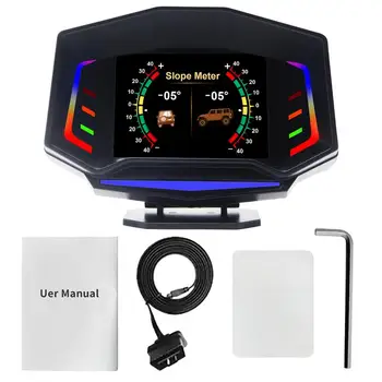 Obd2 Gauge дисплей цифров GPS скоростомер с двоен режим OBD2 / GPS универсален дисплей за глава нагоре за кола голям LCD дисплей HUD с