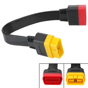 OBD2 кабел 32cm OBDII удължителен кабел 16 PIN мъжки към женски автомобилни диагностични конектори ELM327 OBD2 скенер разширен адаптер