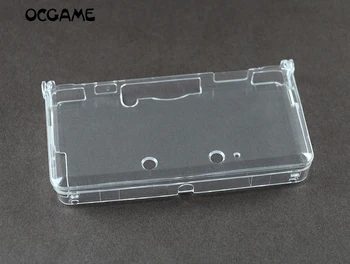 OCGAME подмяна стилен гореща продажба прозрачна пластмаса ясно кристал защитни твърди черупки кожата случай покритие за 3DS 5pcs / партида