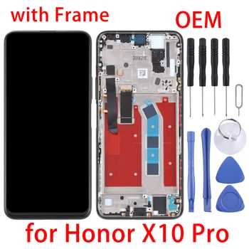 OEM LCD екран за Honor X10 Pro дигитайзер Пълен монтаж с рамка