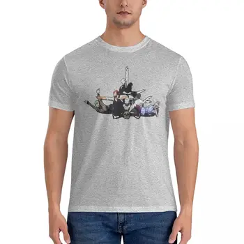 Parade Men T Shirt Black Death Creative Tee Shirt Short Sleeve Crewneck T-Shirt Pure Cotton Graphic Printed Clothes