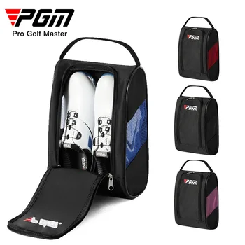 PGM Portable Mini Golf Shoe Bag Найлон Carrier чанти Golfball Holder Лек дишащ торбичка пакет спортни аксесоари XB001