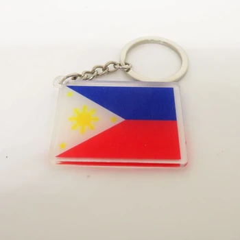 Philippines Ключодържател ключодържател чар Филипини флаг символ модел ключодържатели за жени мъже кола ключодържател подаръци