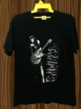Poison Ivy The Cramps Guitaris T-Shirt Heavy Cotton T-Shirt Usa Size