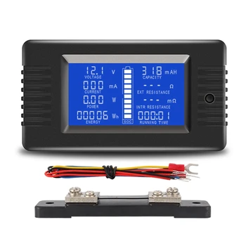PZEM015 Цифров DC 0-200V ток на напрежение с шунт Тестер за автомобилни батерии Монитор за измерване на напрежението 12V 24V 48V