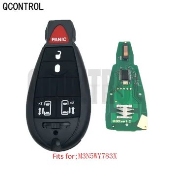 QCONTROL Автомобилен безключов входен предавател Интелигентен ключ за командир на джип Гранд Чероки FCC ID: M3N5WY783X / IYZ-C01C заключване на вратата
