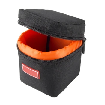 R9JA цилиндрична чанта за съхранение на камерата обектив торбичка с дебел подплатен джоб против надраскване фотограф талия чанта