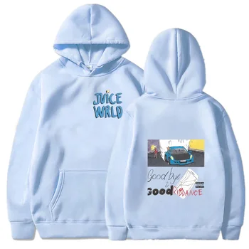 Rapper Juice Wrld Мъжки суичъри Хип-хоп качулки Руно Извънгабаритни пуловери Мода Унисекс Essentials Улично облекло Оригиналност