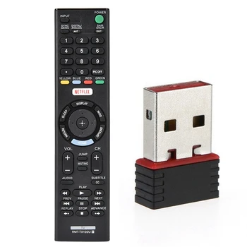 Realtek USB безжична 802.11B / G / N LAN карта Wifi мрежов адаптер RTL8188 & Smart TV дистанционно управление за Sony Rmt-Tx102u