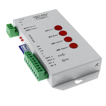 RGB LED контролер T1000S SD карта 2048Pixels контролер за WS2801 WS2811 WS2812B SK6812 LPD6803 DC5-24V търговия на дребно