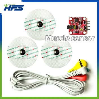 Sensor de sinal muscular para Arduino, Sensor Emg, Controlador Detecta Atividade Muscular, Conselho de Desenvolvimento para Disp