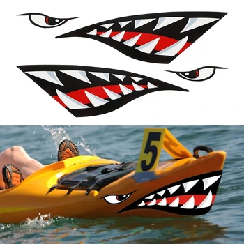 Shark Decals стикер за кану каяк лодка риболов кану графика кола отразяващи графики стикер аксесоари