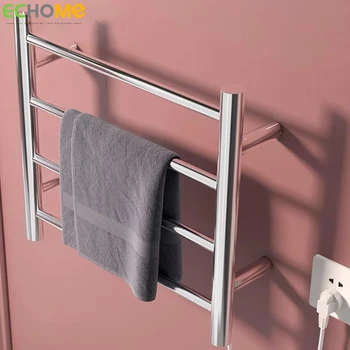 Smart Electric Heated Towel Rack Home Дезинфекция на баня Сушилник за кърпи от неръждаема стомана Нагревател за кърпи за баня