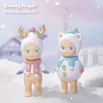 Sonny Angel Blind Box Winter Wonderland Series Mysterious Surprise Box Figure Anime Model Guess Bag Dolls Kids Xmas Gift Toy