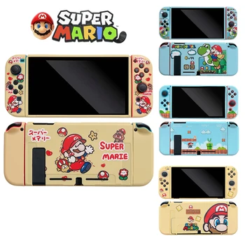 Super Mario Bros Switch Case за Nintendo NS OLED Soft TPU Gamecube контролер Joy-Con Защитен капак Геймпадове Декор Подаръци
