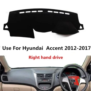 TAIJS фабрика Слънцезащита висок клас велур табло капак за Hyundai Accent 2012-2017 Десен волан гореща продажба