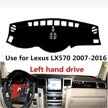 TAIJS фабрика Фланела с десен волан Капак на таблото на автомобила за Lexus LX570 2007-2016 Ляв волан