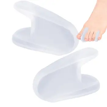 Toe разделители Мека A-образна Toe разпръсквач силиконови гъвкави Toe Spacer Toe сепаратор за припокриване на пръстите на краката По-добри крака здрави пръсти