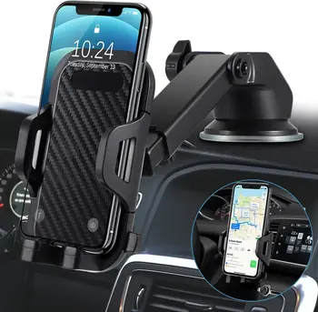 Untoom държач за телефон за кола за iPhone X Xr Xs Max 8 7 Plus стойка за телефон за монтиране на автомобил за Samsung S9 S8 S7 Plus Xiaomi