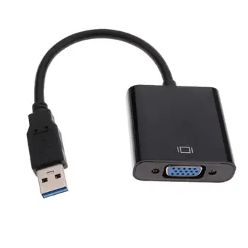 USB 3.0 към VGA външна видеокарта Multi монитор адаптер кабел за компютър