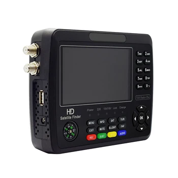 V10 Pro сателитна търсачка сигнал метър HD сателитен сигнал Finder DVB-S / S2 / S2X / T / T2 COMBO цифров сигнал метър сателитна търсачка
