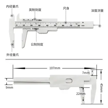 VernierCaliper 0-80mm Vernier Gauge микрометър-измервателен инструмент Двойна линийка