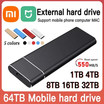 Xiaomi Mijia Оригинален външен твърд диск Външен твърд диск Високоскоростен преносим външен SSD 2TB твърди дискове за MAC