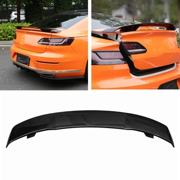 YOFER Заден спойлер крило за Volkswagen VW CC Arteon 2019-2021 Car Gloss черен капак на багажника Задна врата Decklid Trim Flap Splitter Lip