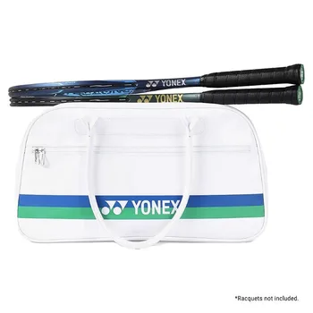 Yonex 75-та годишнина PU кожа високо качество бадминтон ракета чанта спортни голяма пазарска чанта за жени Мъжете могат да държат 3 ракети
