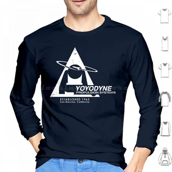 Yoyodyne Propulsion Systems-Team Banzai! (Бяло) Сива врана памук с дълъг ръкав Yoyodyne задвижващи системи Yoyodyne 8Th