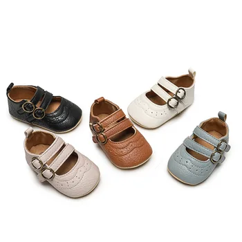 zapatillas 0-1 годишни маратонки Бебешки обувки за ходене Момичета Ежедневни бебешки артикули Принцеса обувки PU кожени обувки Детски обувки кроссовки