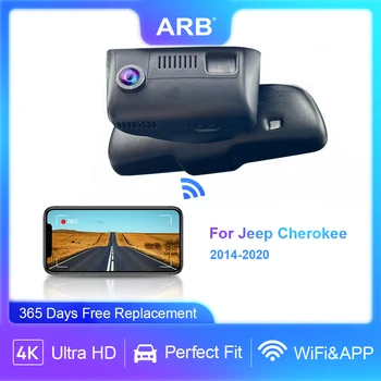Автомобилен DVR за джип Чероки 2022 2021 2020 2019 2018 2017 2016 2015 2014, ARB OEM стил тире камера WIFI Connect