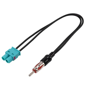 Автомобилен аудио кабелен адаптер антена двойна женска факра радио към стандартен мото дин мъжки антена адаптер за Ford BMW