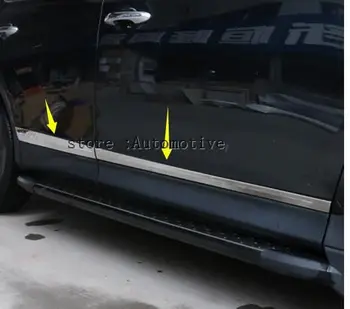 Автомобилен стайлинг за Toyota RAV4 странична врата формоване неръждаема стомана тялото подстригване покритие стикери лента за Toyota RAV4 2013-2016 2017