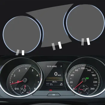 Автомобилни стайлинг аксесоари за автомобили За 2017-2019 Tiguan L Табло защитно фолио Дисплей навигационни стикери 3бр / комплект
