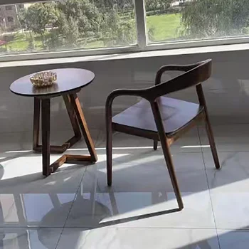 Акцент дизайн сгъваеми трапезни столове дървени скандинавски офис ръка трапезни столове ресторант дизайнер модерен Cadeira мебели за дома