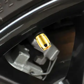 алуминиева сплав автомобилни колела гуми клапани капачки 4бр творчески нови клапани против кражба гуми капачки универсални гуми стволови въздушни клапани капачки