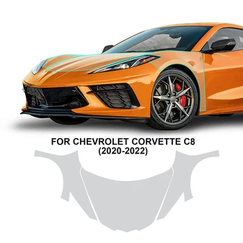 Анти-надраскване филм Transpare за Chevrolet Corvette C8 2020 2021 2022 Тяло филм двигател калник задна врата PPF боя защита филм