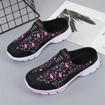 без дантела големи размери розови ботуши за жени Ходене широки обувки дамски маратонки луксозни спортни марки широк годни vip YDX1