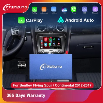 Безжичен Apple CarPlay За Bentley Continental GT Flying Spur Android Auto Airplay Mirror link Retrofit Мултимедийна навигация