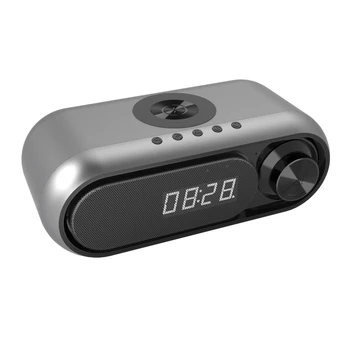 Безжично зареждане Bluetooth-съвместими високоговорители Бюро бързо зарядно Тип-C USB захранва парти-високоговорител Soundbox подпори E65B