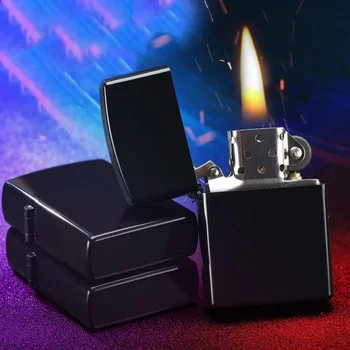 Безплатна доставка Метална ветроупорна керосинова запалка проста здрава керосинова машина Мъжка запалка за пушене аксесоари инструмент подаръци